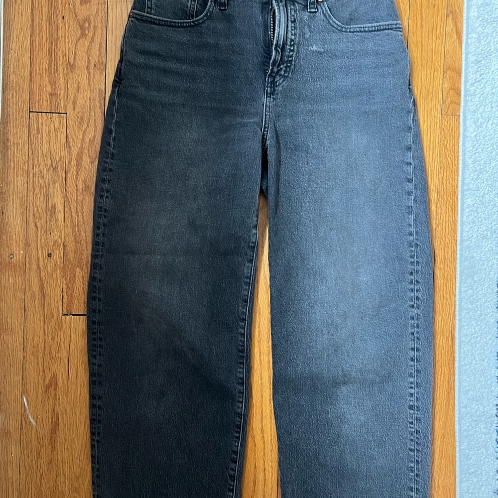 Madewell Dark Gray Wide-leg Jeans